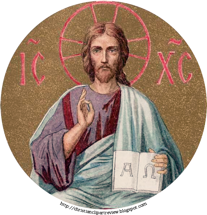 Iconic Christ Pantocrator PNG