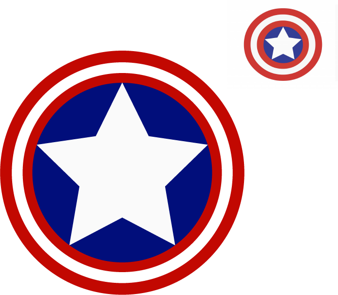Iconic Circular Superhero Shield Logo PNG