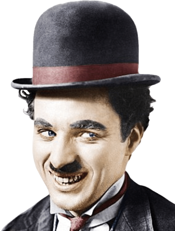 Iconic Comedian Bowler Hat Smile.png PNG