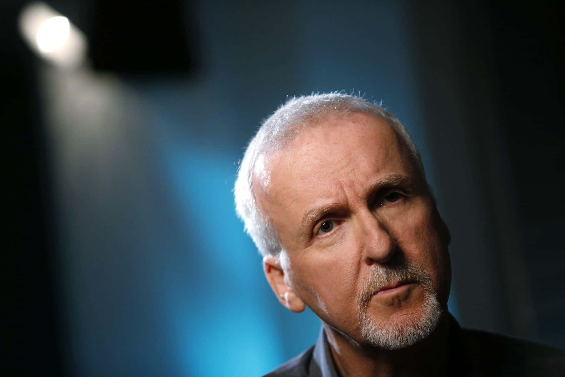 Iconic Director James Cameron In His Creative Space Wallpaper