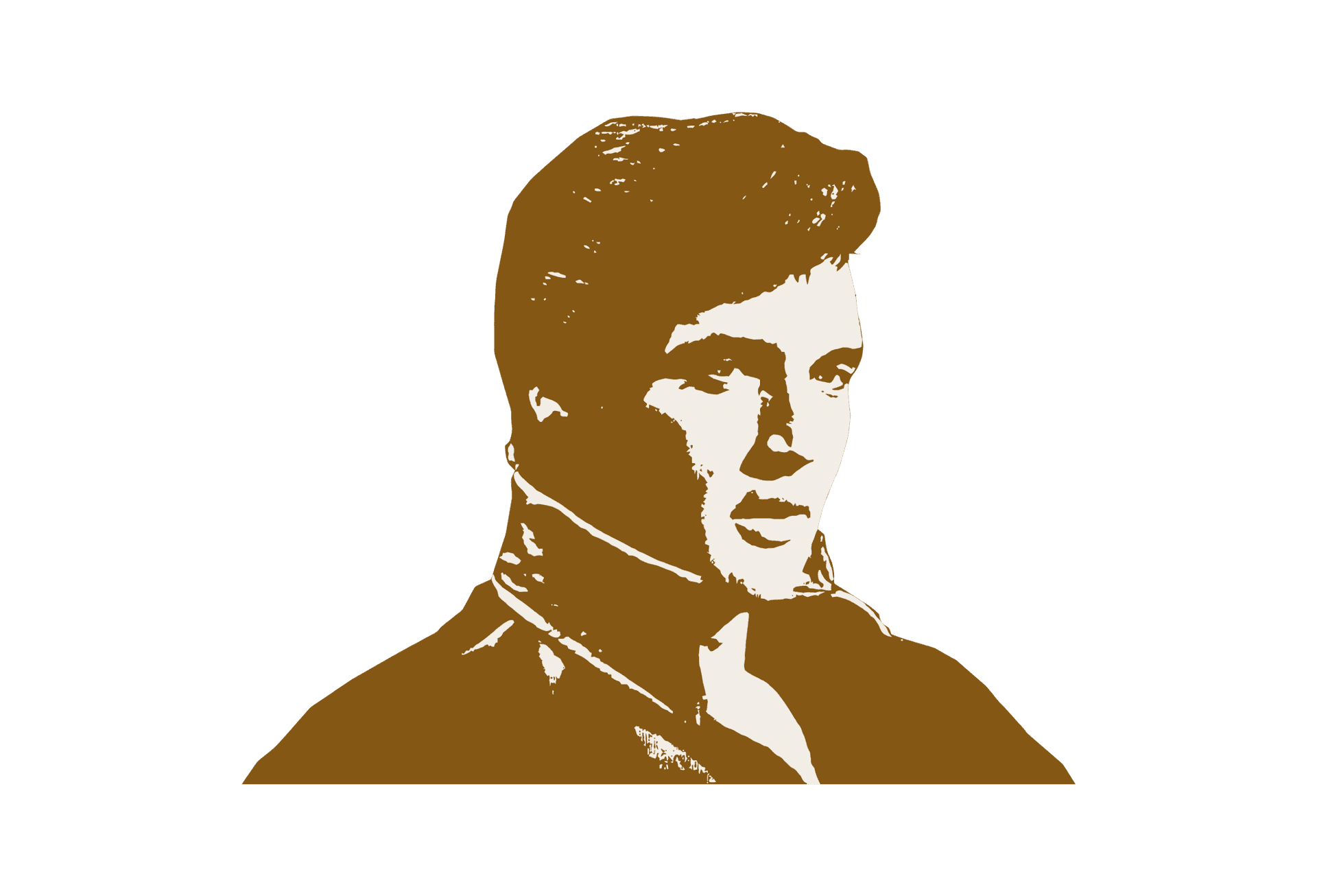 Iconic Elvis Presley Portrait PNG