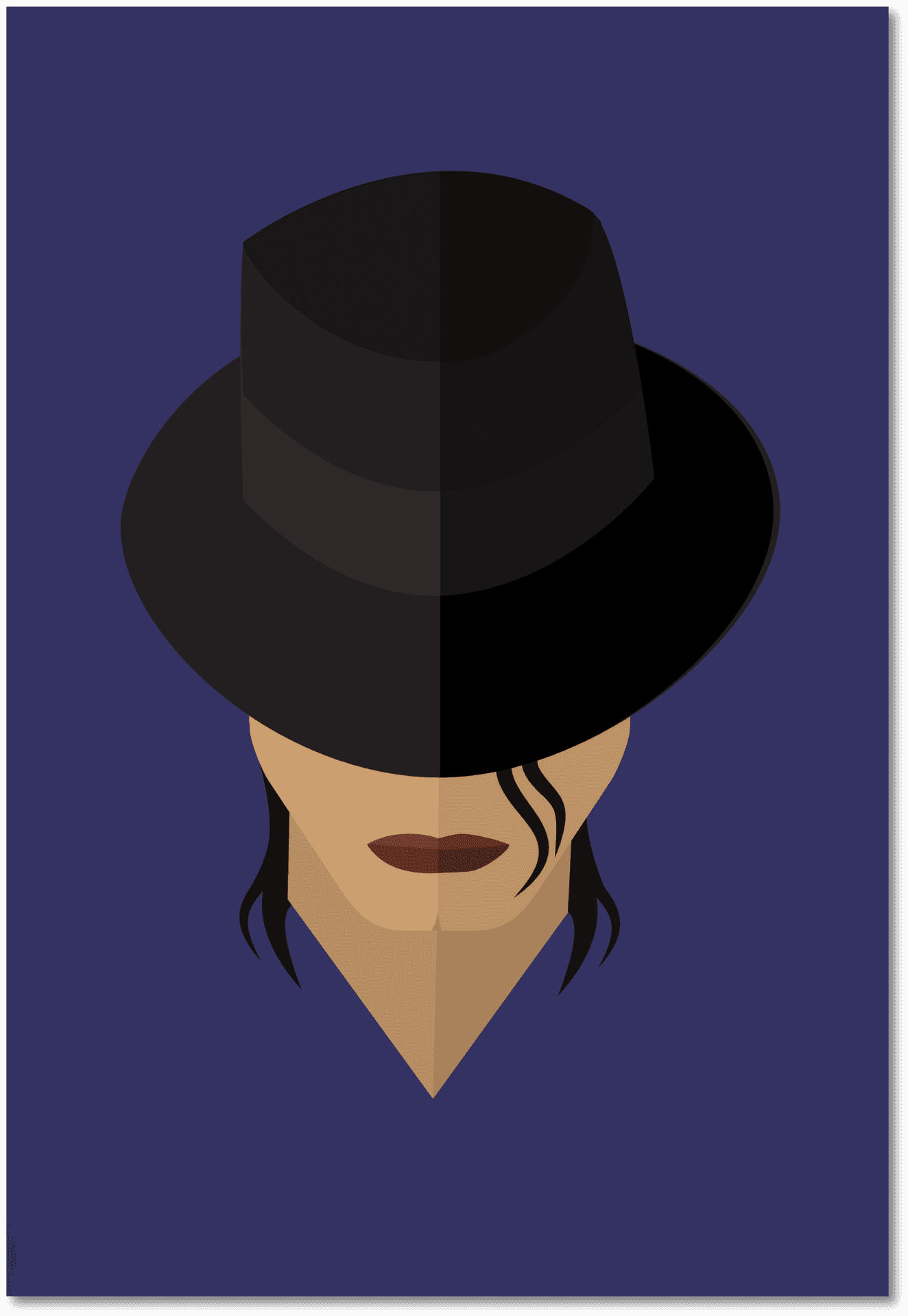 Iconic Fedora Hat Vector Illustration PNG