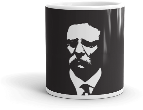 Iconic Figure Mug Design PNG