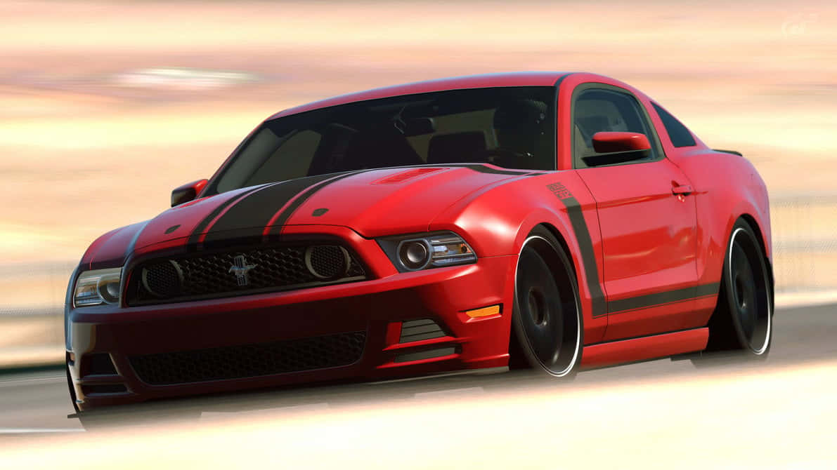 Iconic Ford Mustang Boss 302 - American Muscle Car Power Wallpaper