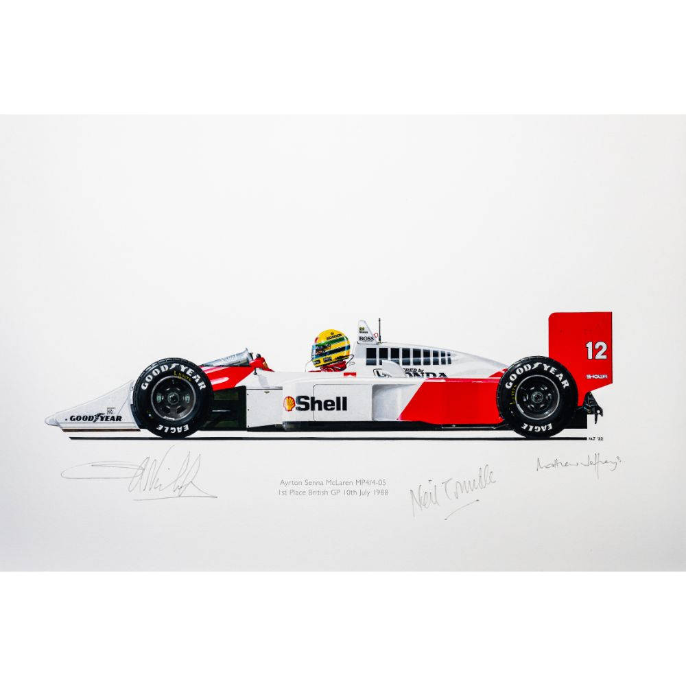 Iconic Formula One McLaren MP4/4 Motorsport Car 1988 Wallpaper