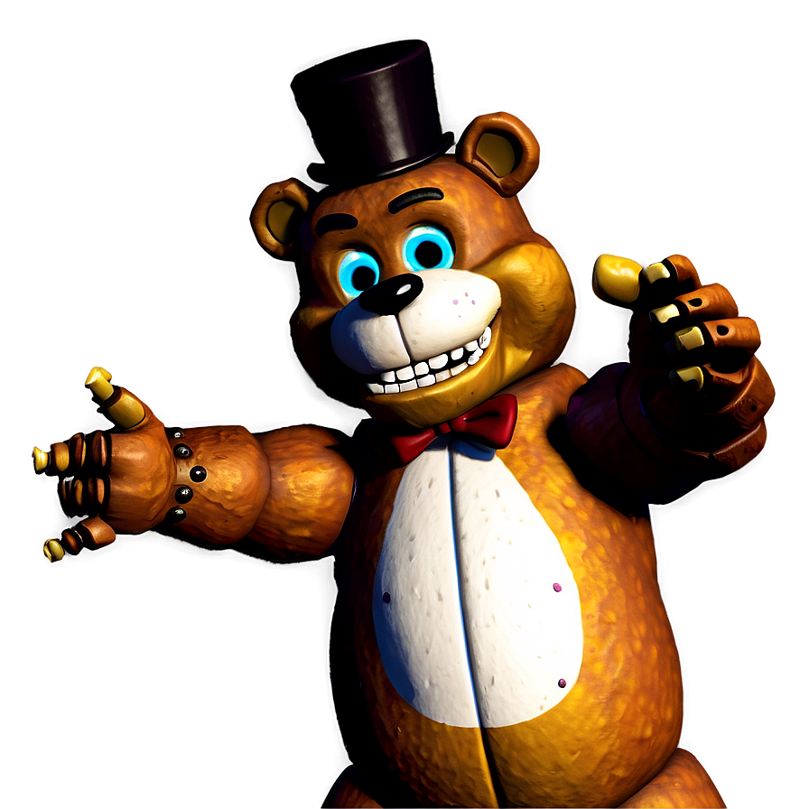 Iconic Freddy Fazbear Pose Png 05252024 PNG