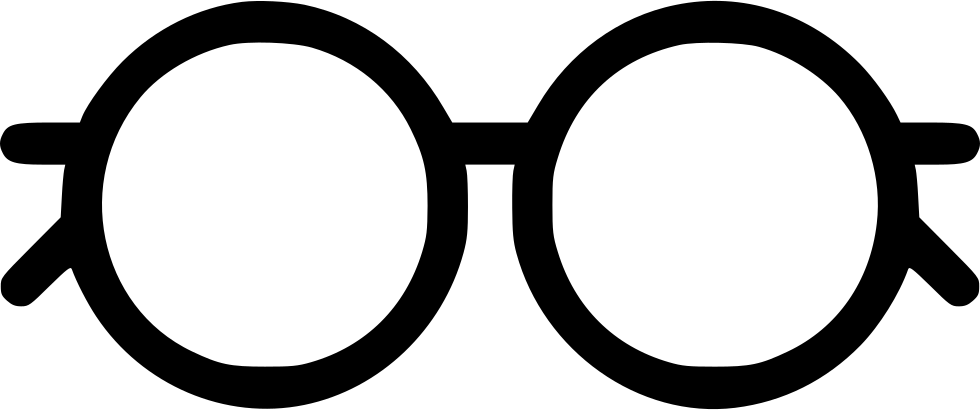 Iconic Geek Glasses Vector PNG