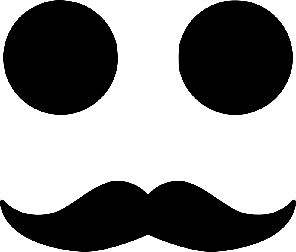 Iconic Gentleman Mustacheand Glasses PNG