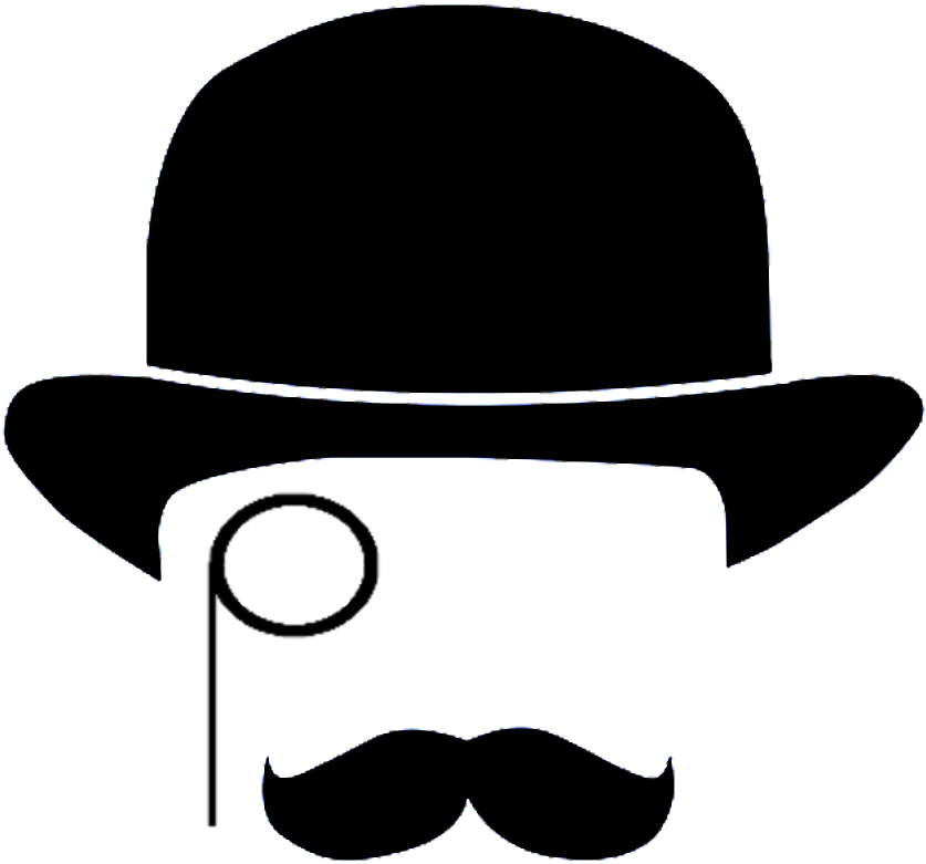 Iconic Gentleman Silhouette PNG