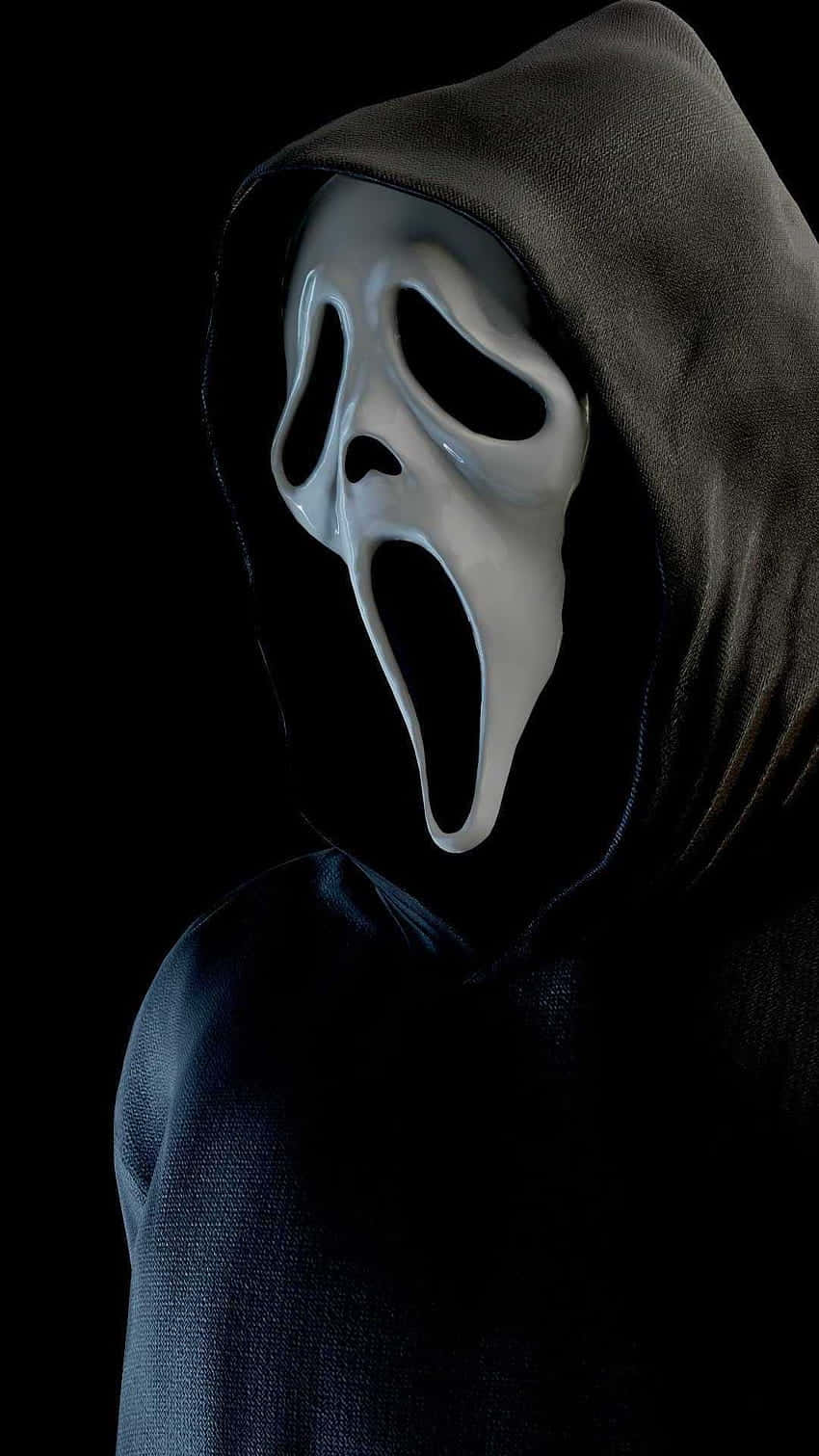 Iconic Ghostface Maskand Hood Wallpaper