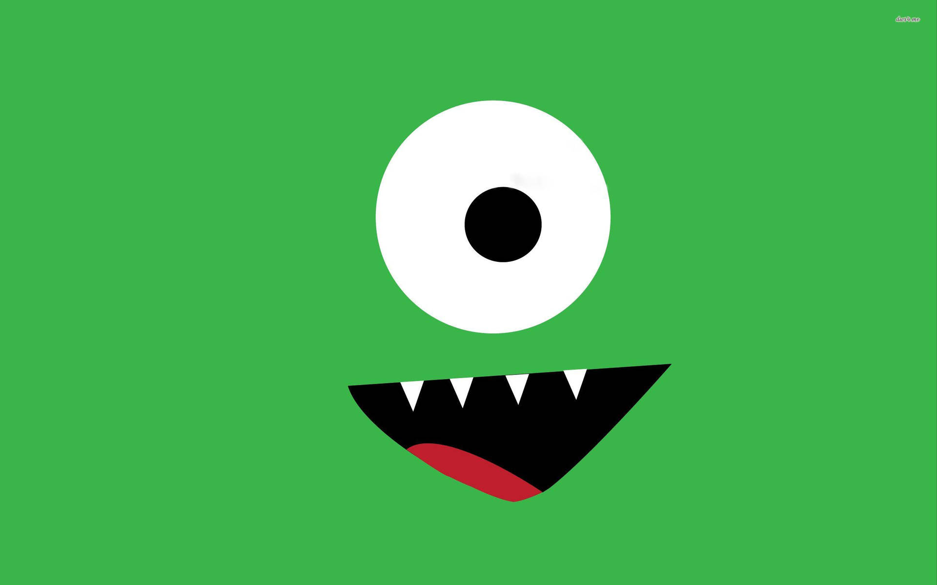 Iconic Green Eye Scarer Mike Wazowski Wallpaper