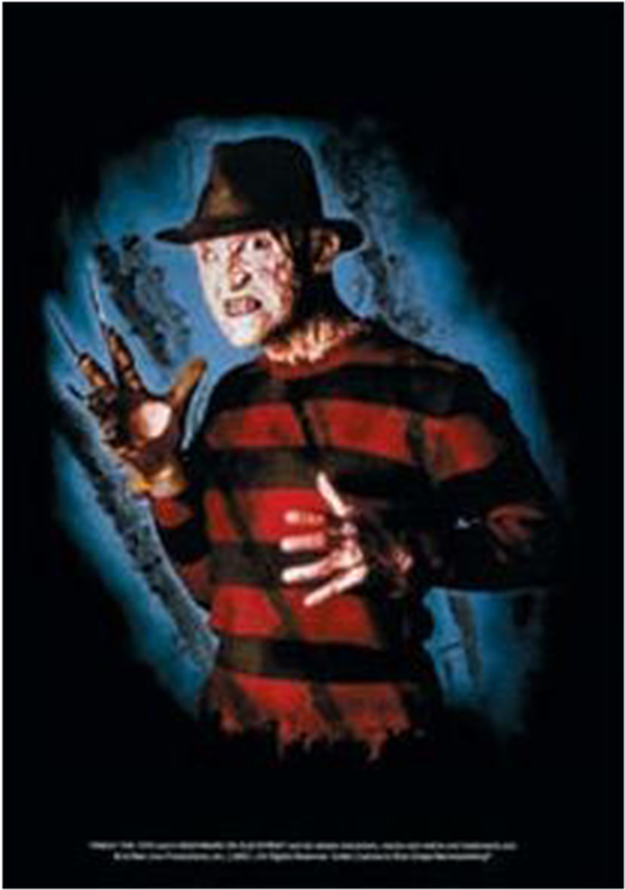 Iconic Horror Movie Character Freddy Krueger PNG