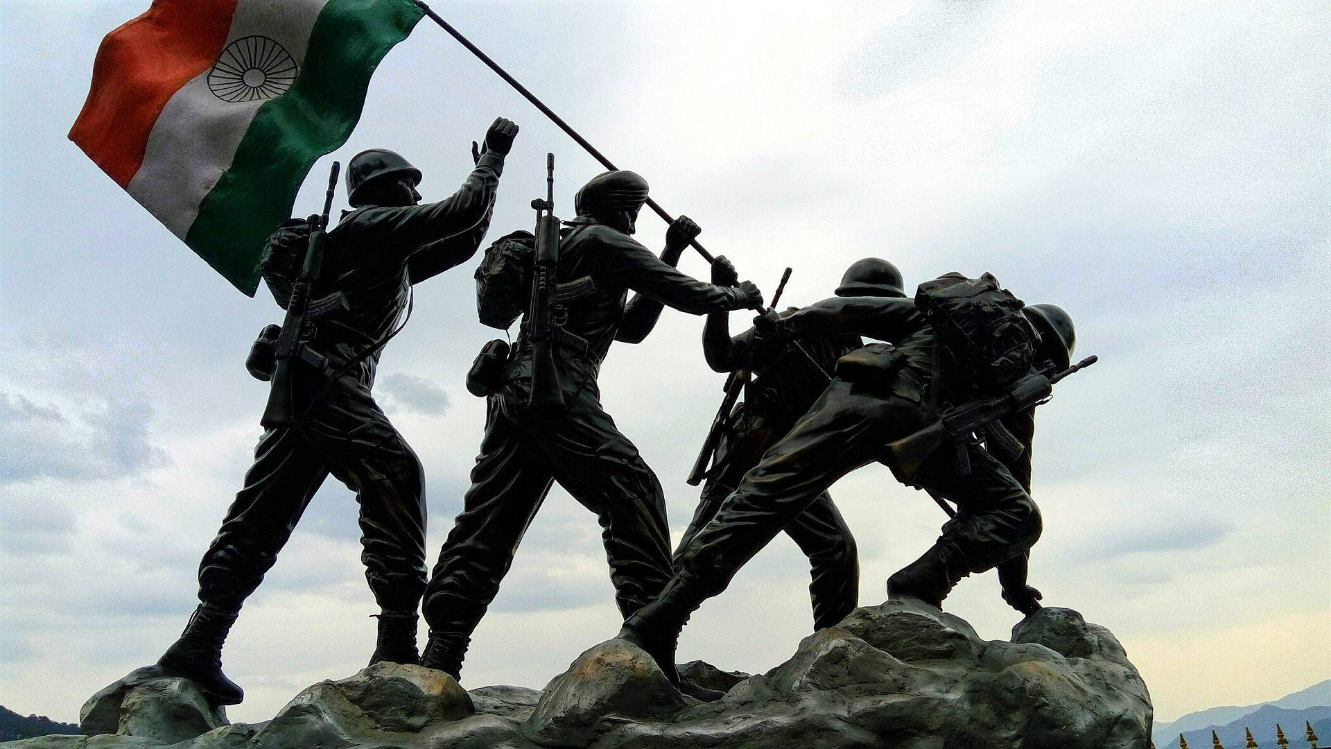 Iconic Indian Army Statue Wallpaper