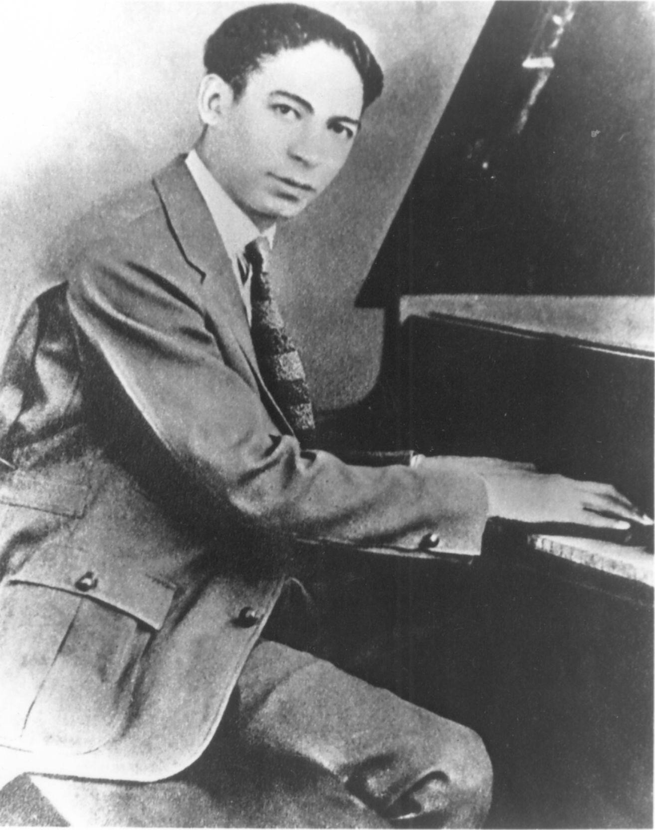 Ikonisk Jelly Roll Morton portræt fanger melodien af jazzens fødsel. Wallpaper