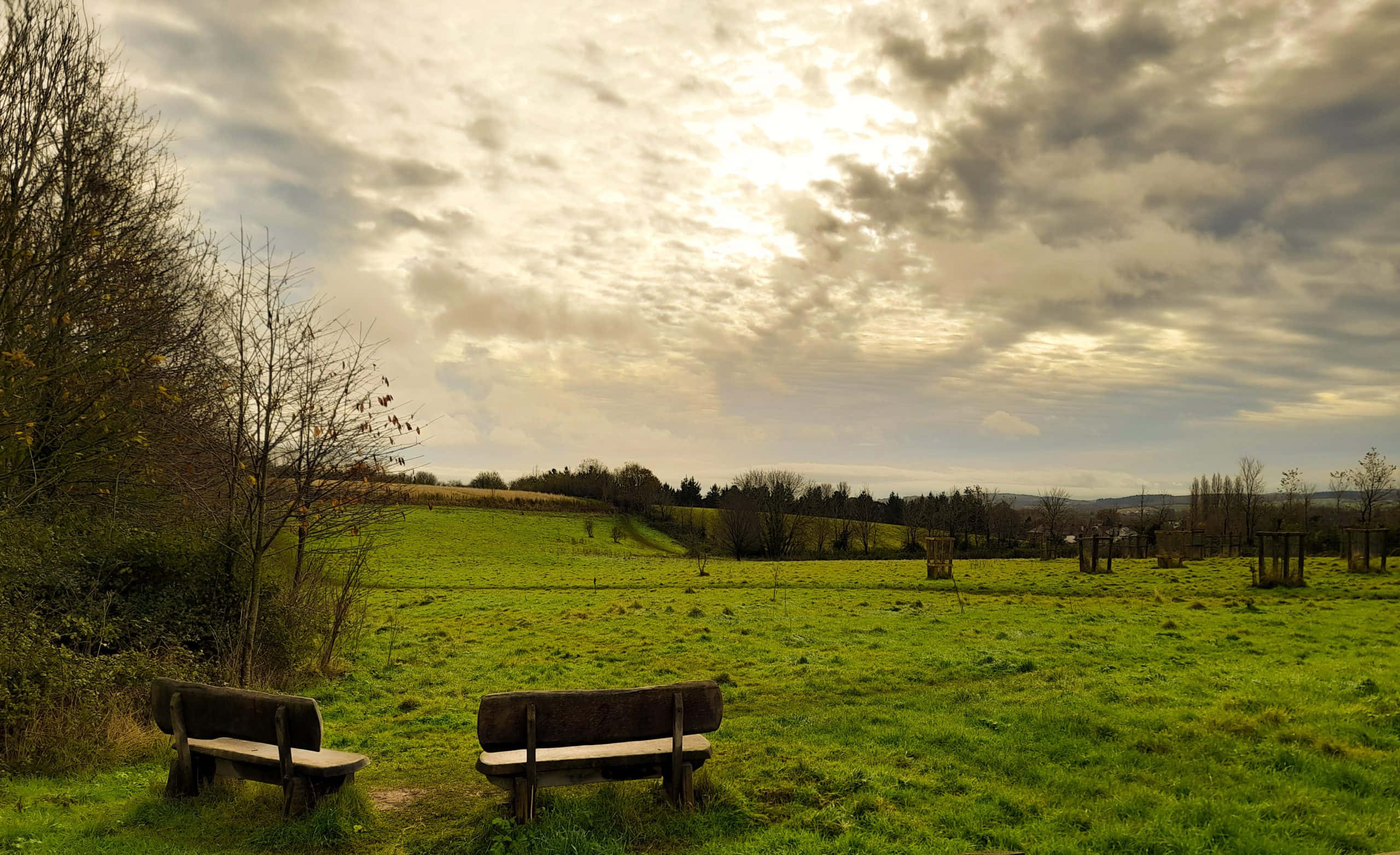 Iconische Landschappen Van Exeter Achtergrond