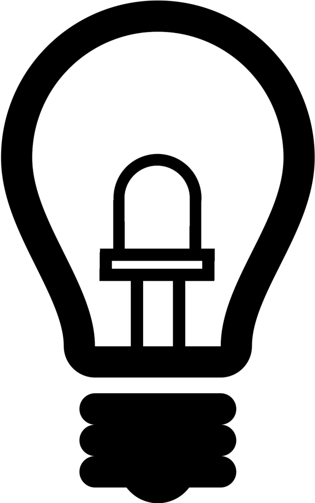 Iconic Light Bulb Graphic PNG