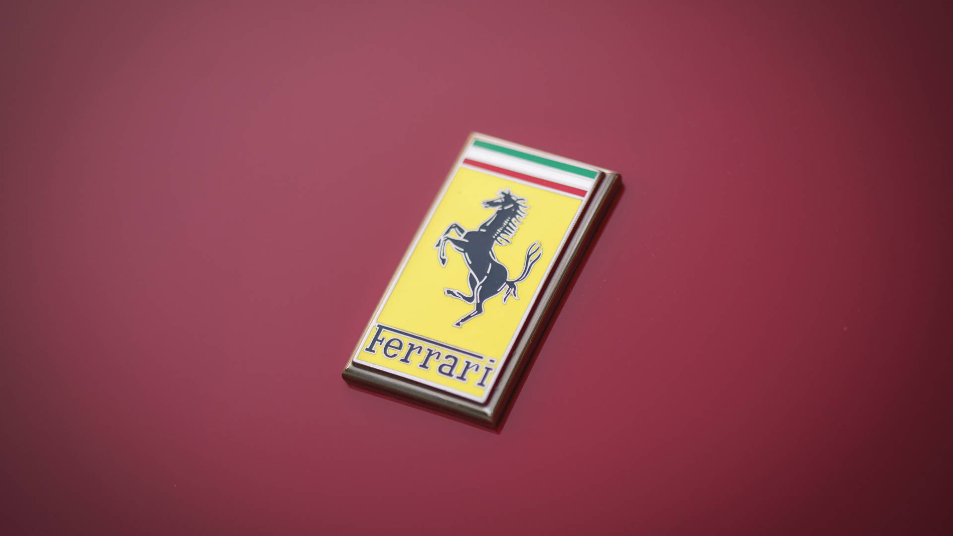 Iconic Logo Of Ferrari Ipad Wallpaper