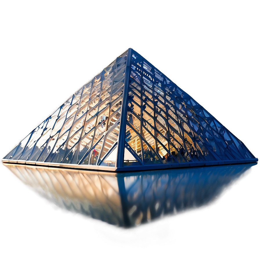 Download Iconic Louvre Pyramid Png 06232024 | Wallpapers.com