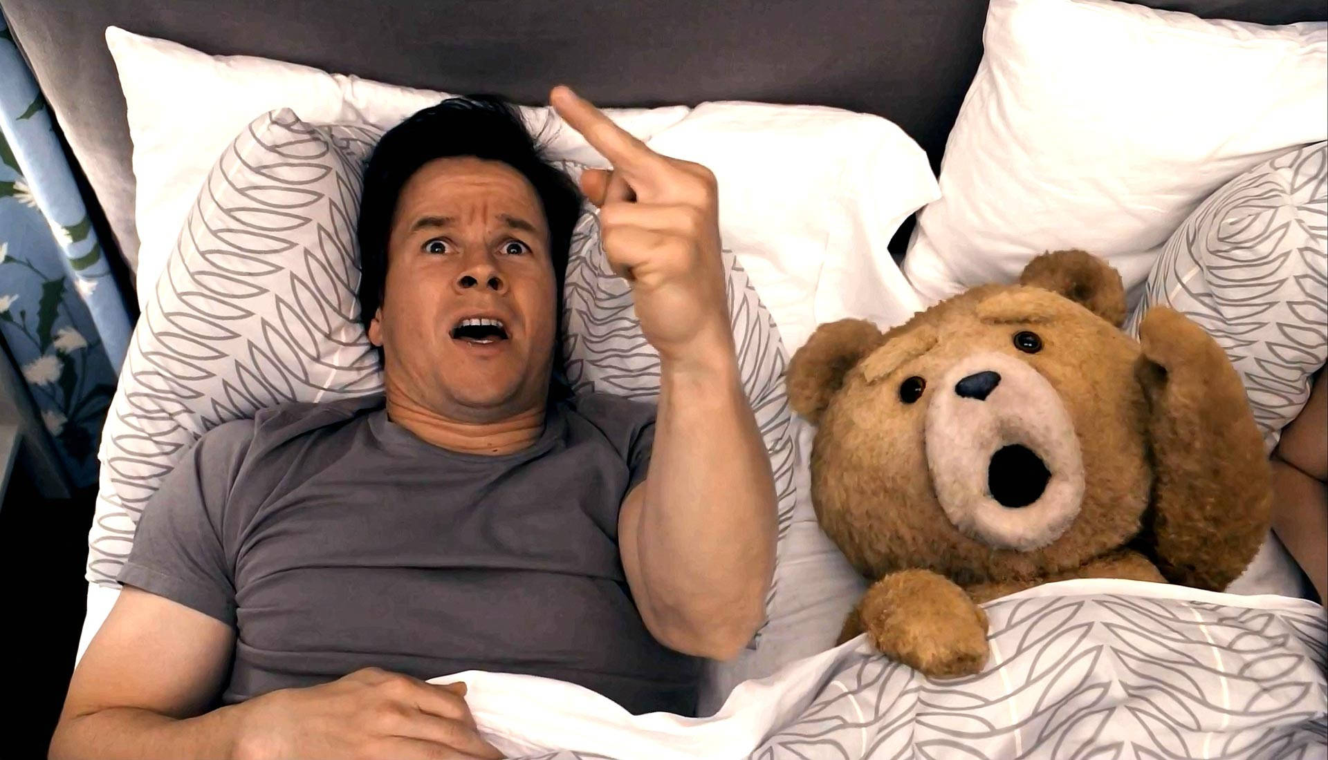 Iconic Mark Wahlberg Ted Movie Wallpaper