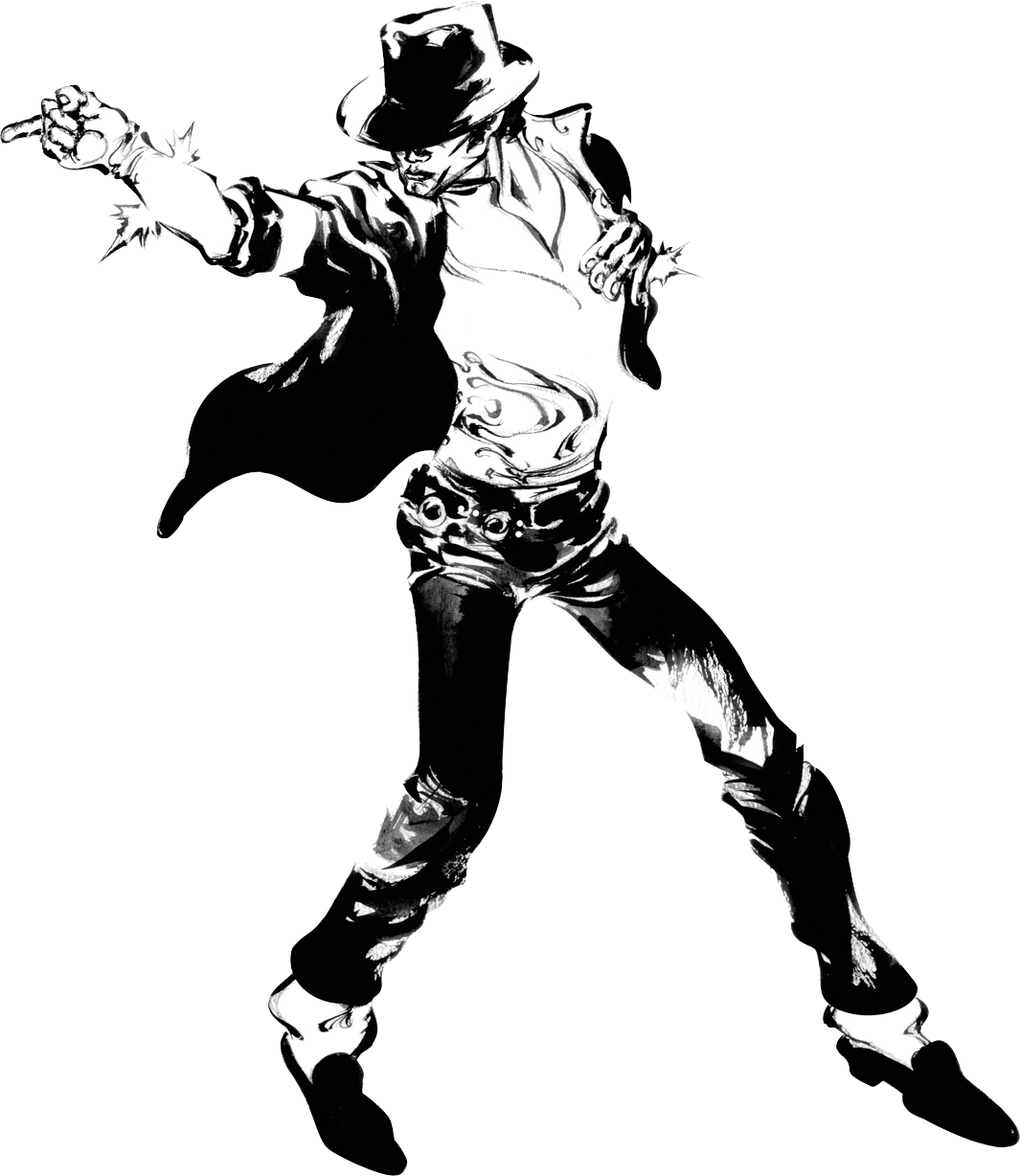 Iconic Michael Jackson Dance Pose PNG
