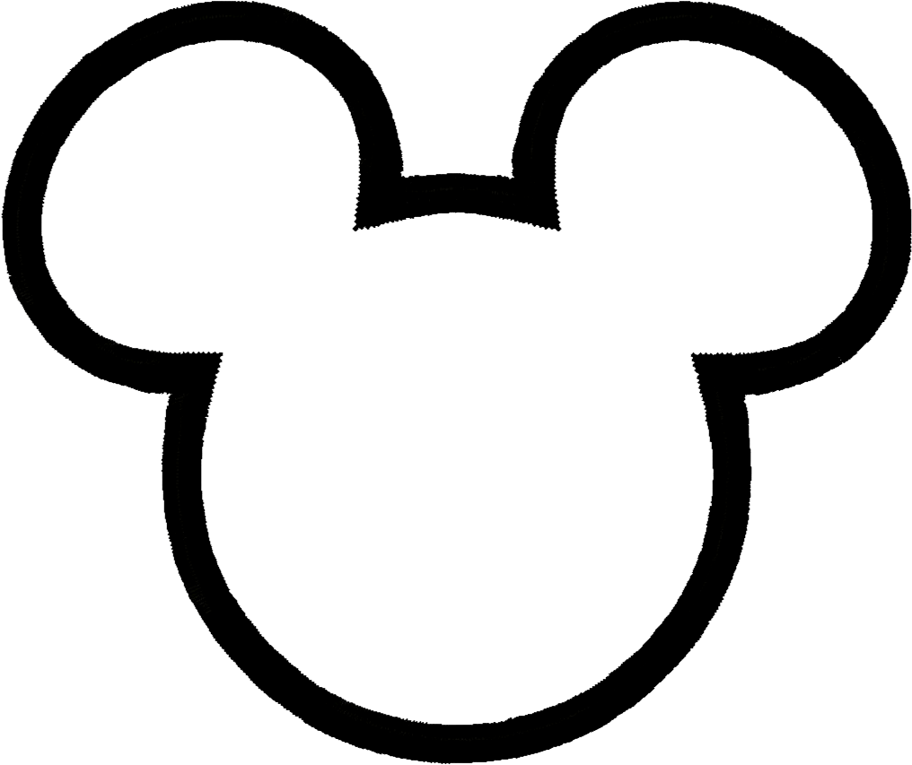 Iconic Mickey Mouse Silhouette PNG