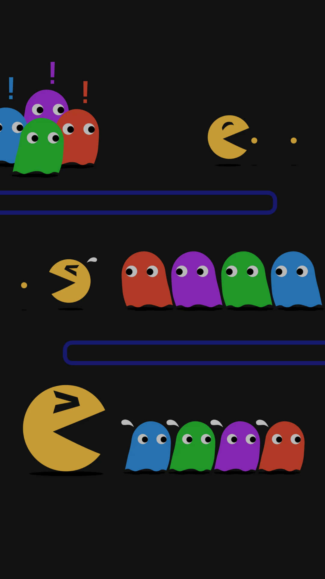 Iconic Pacman Game In Action
