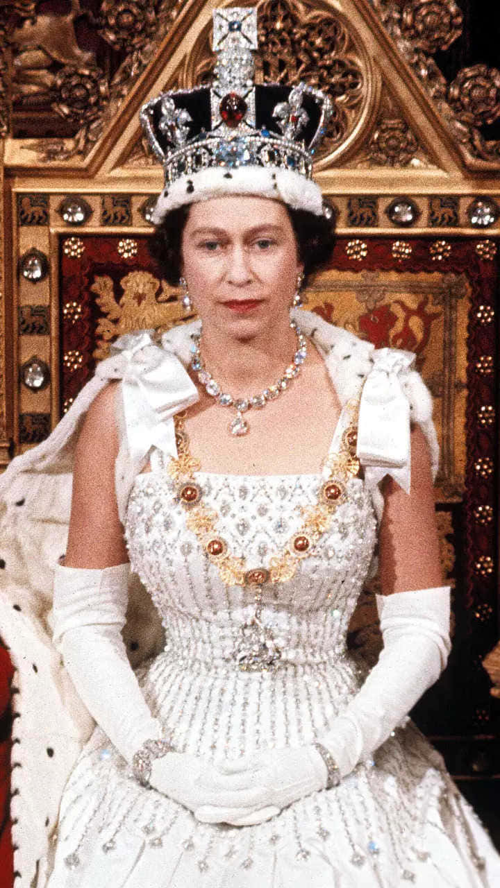 Ikonsktporträtt Av Drottning Elizabeth Ii.