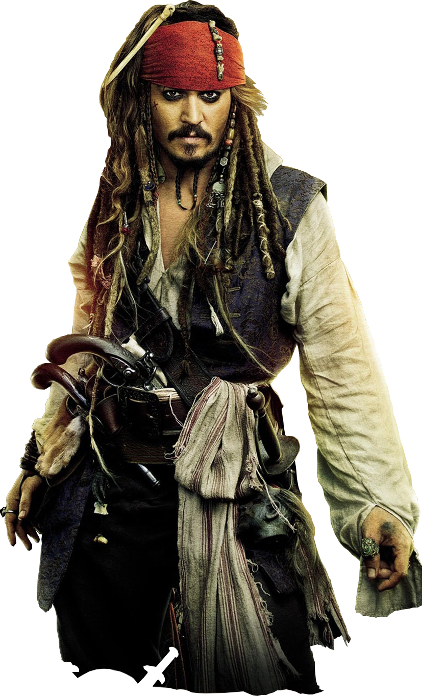 Iconic Pirate Captain Pose PNG