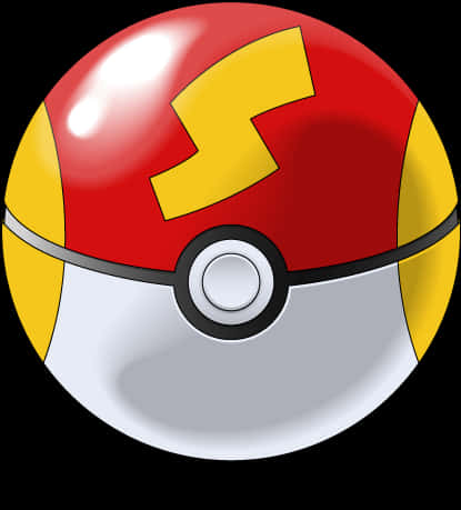 Iconic Pokeball Illustration PNG