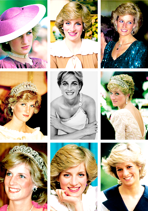 Iconic Princess Portraits Collage PNG