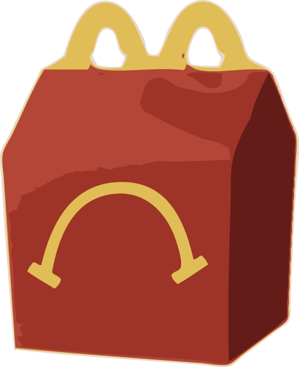 Iconic Red Happy Meal Box PNG
