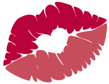 Iconic Red Lipstick Kiss PNG