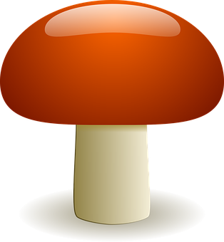 Iconic Red Mushroom Graphic PNG