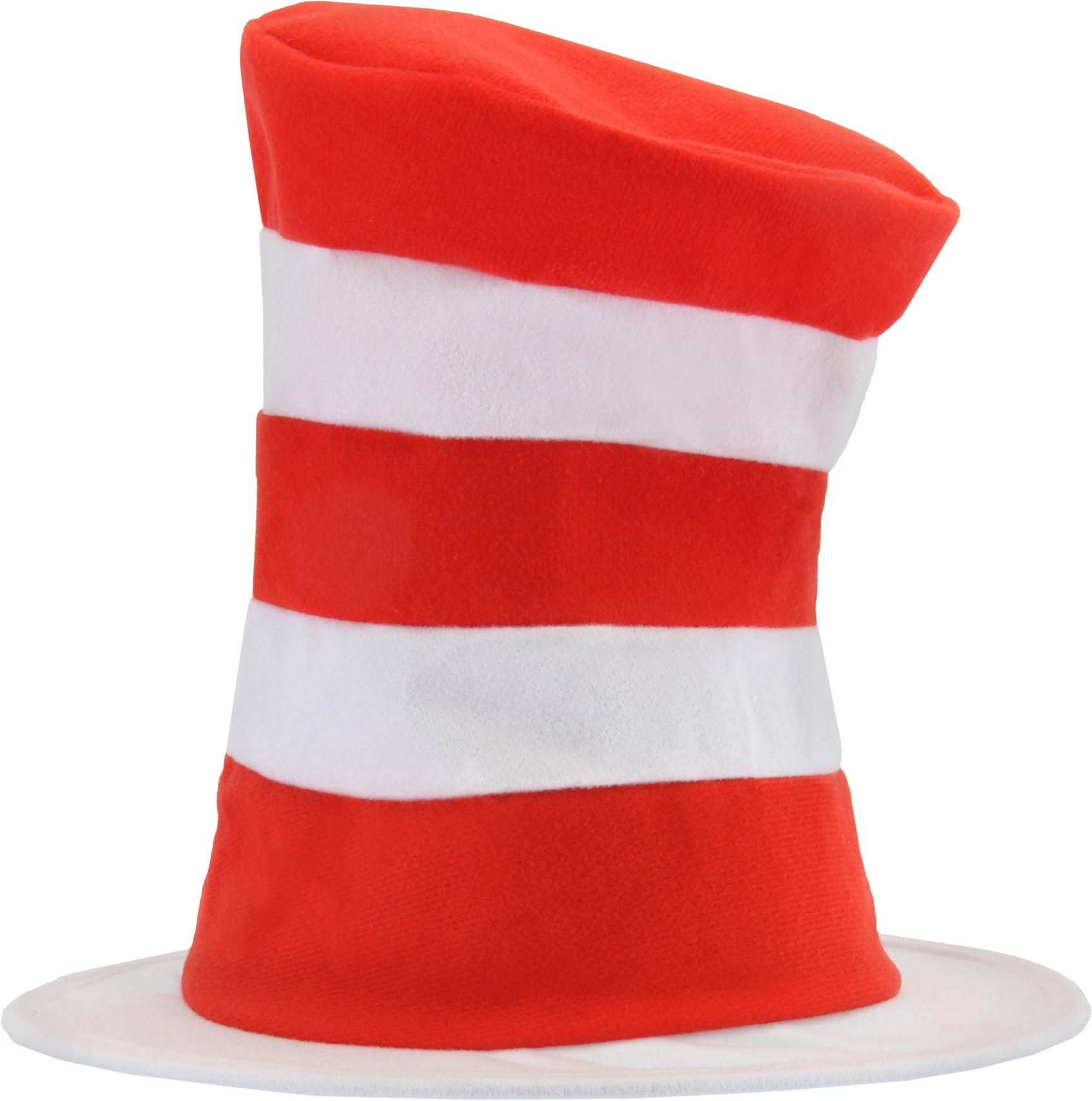 Iconic Redand White Striped Hat PNG