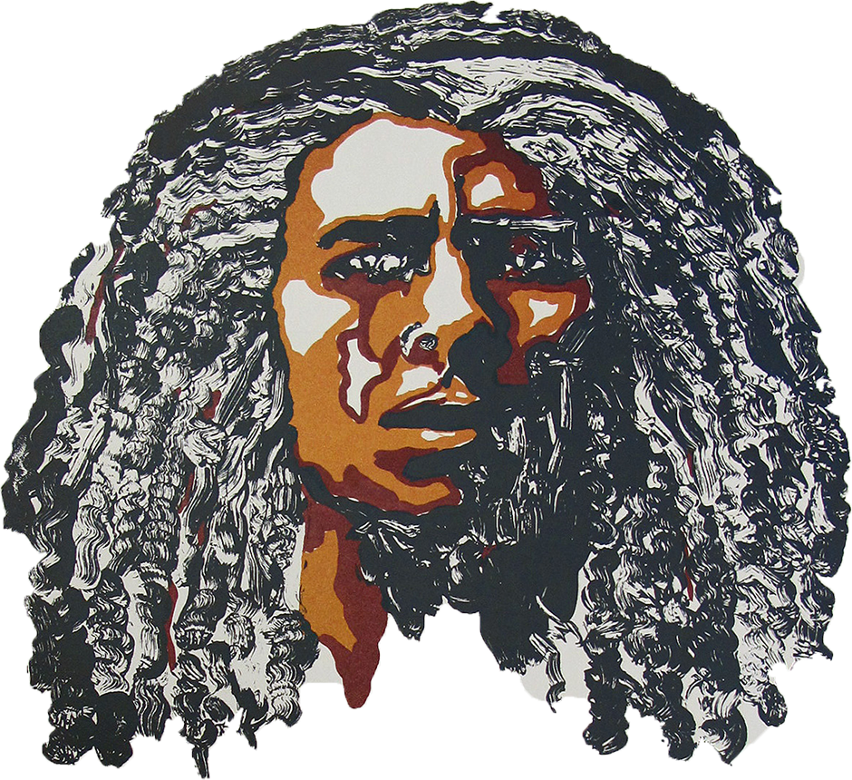 Iconic Reggae Legend Artwork PNG