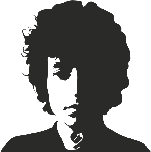 Iconic Silhouette Portrait PNG