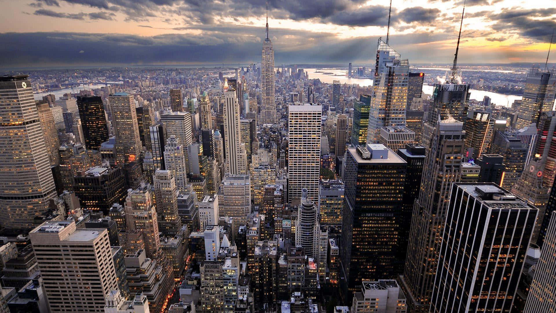 Iconic Skyline Of New York City