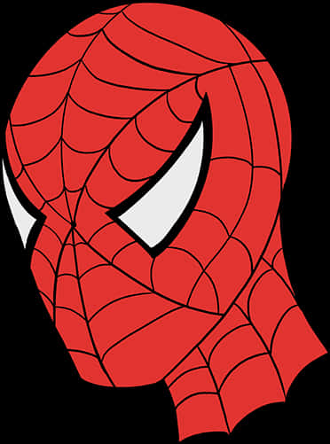 Iconic Spiderman Head Graphic PNG