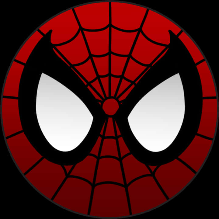 Iconic Spiderman Mask Graphic PNG