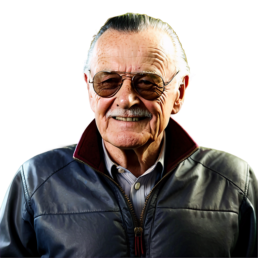 Iconic Stan Lee Portrait Png Oke PNG