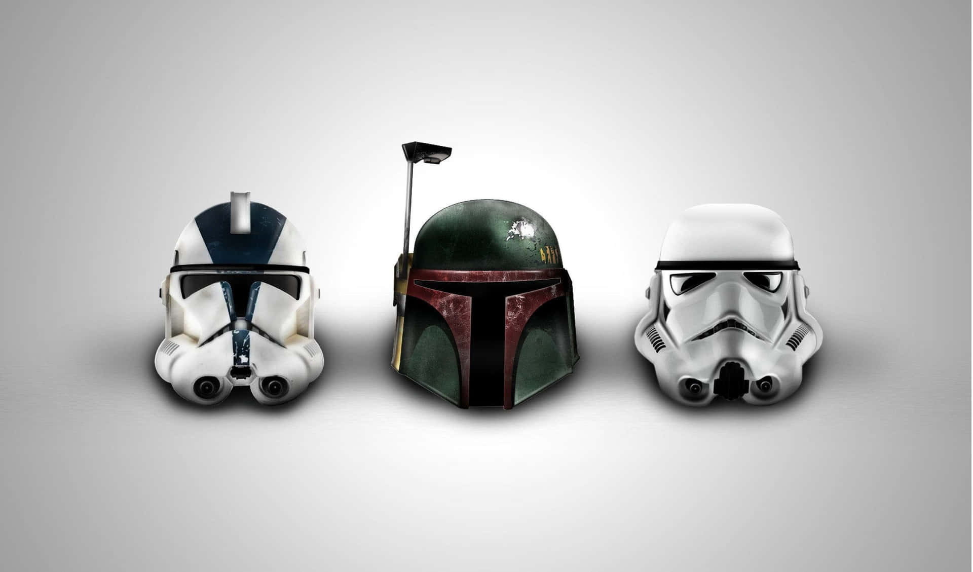 Iconic Star Wars Helmets Wallpaper