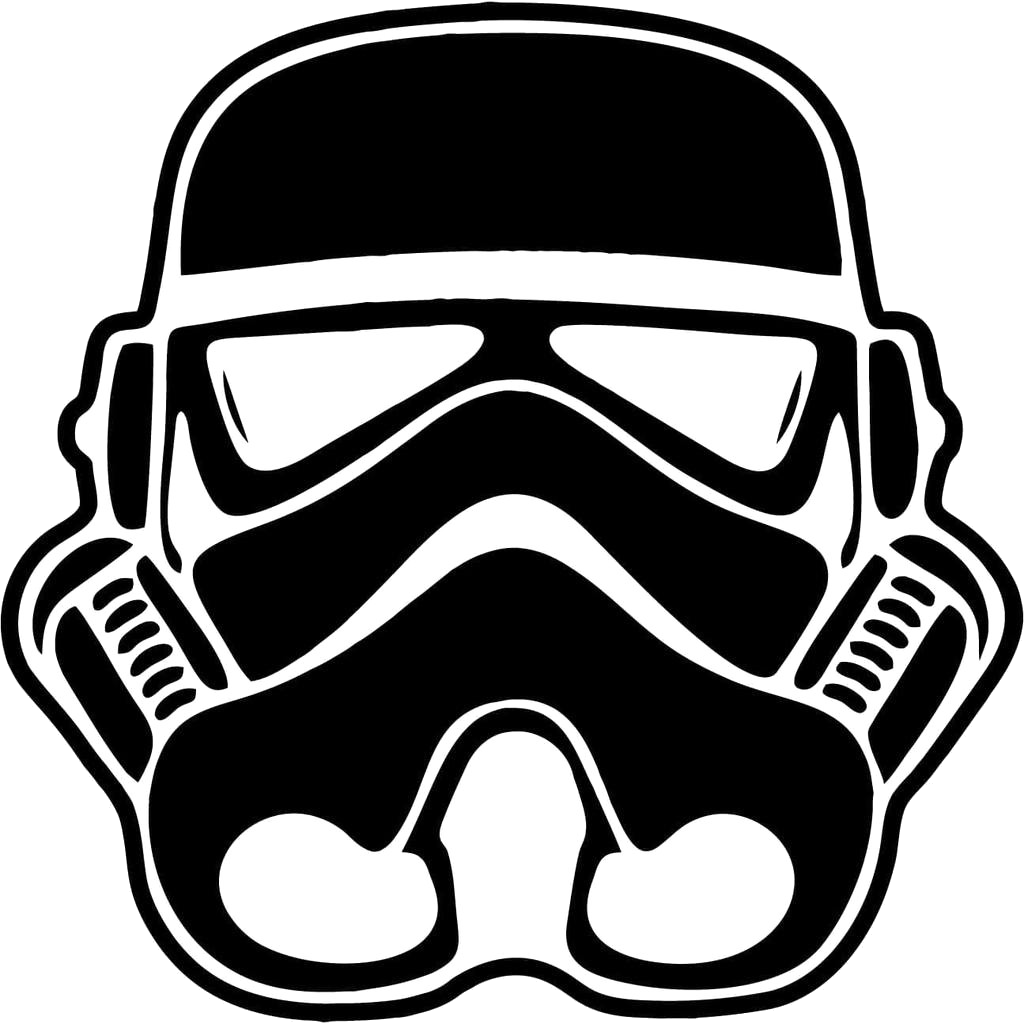 Iconic Stormtrooper Helmet PNG