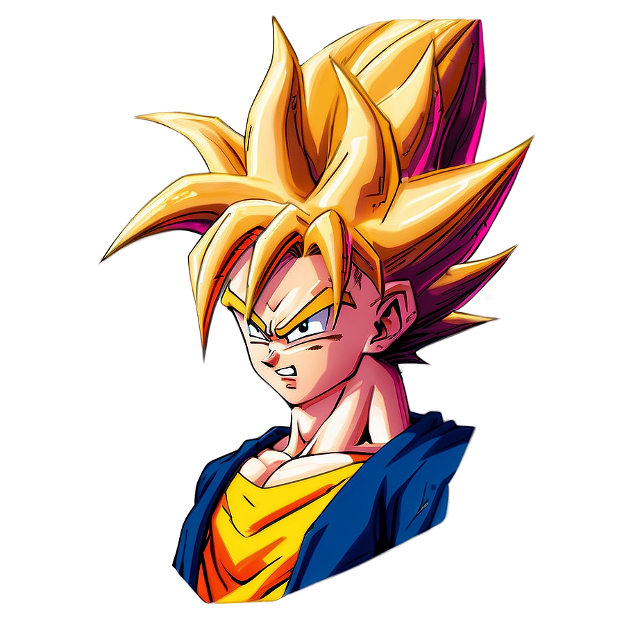 Iconic Super Saiyan Hair Png 82 PNG