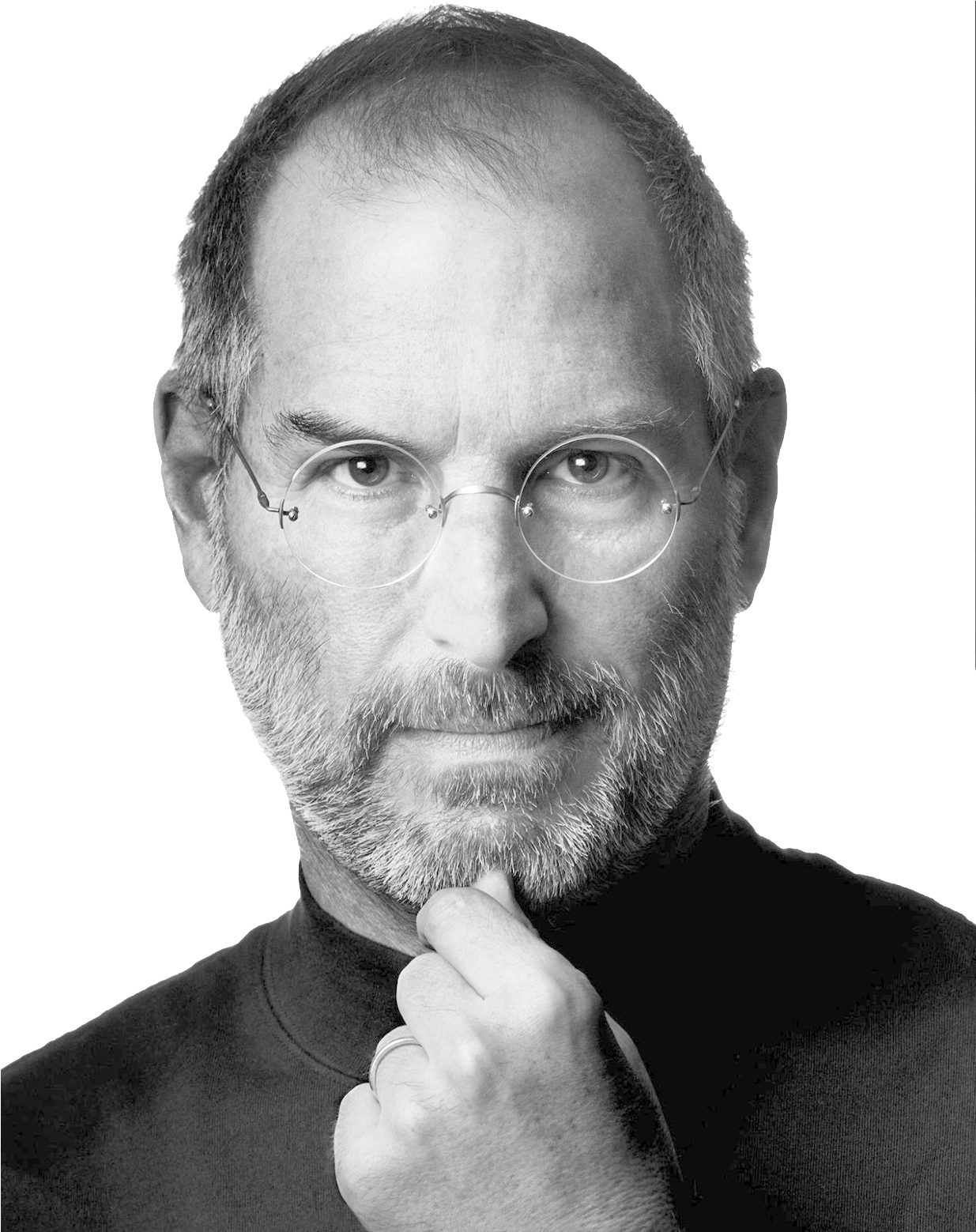 Iconic Tech Visionary Portrait PNG