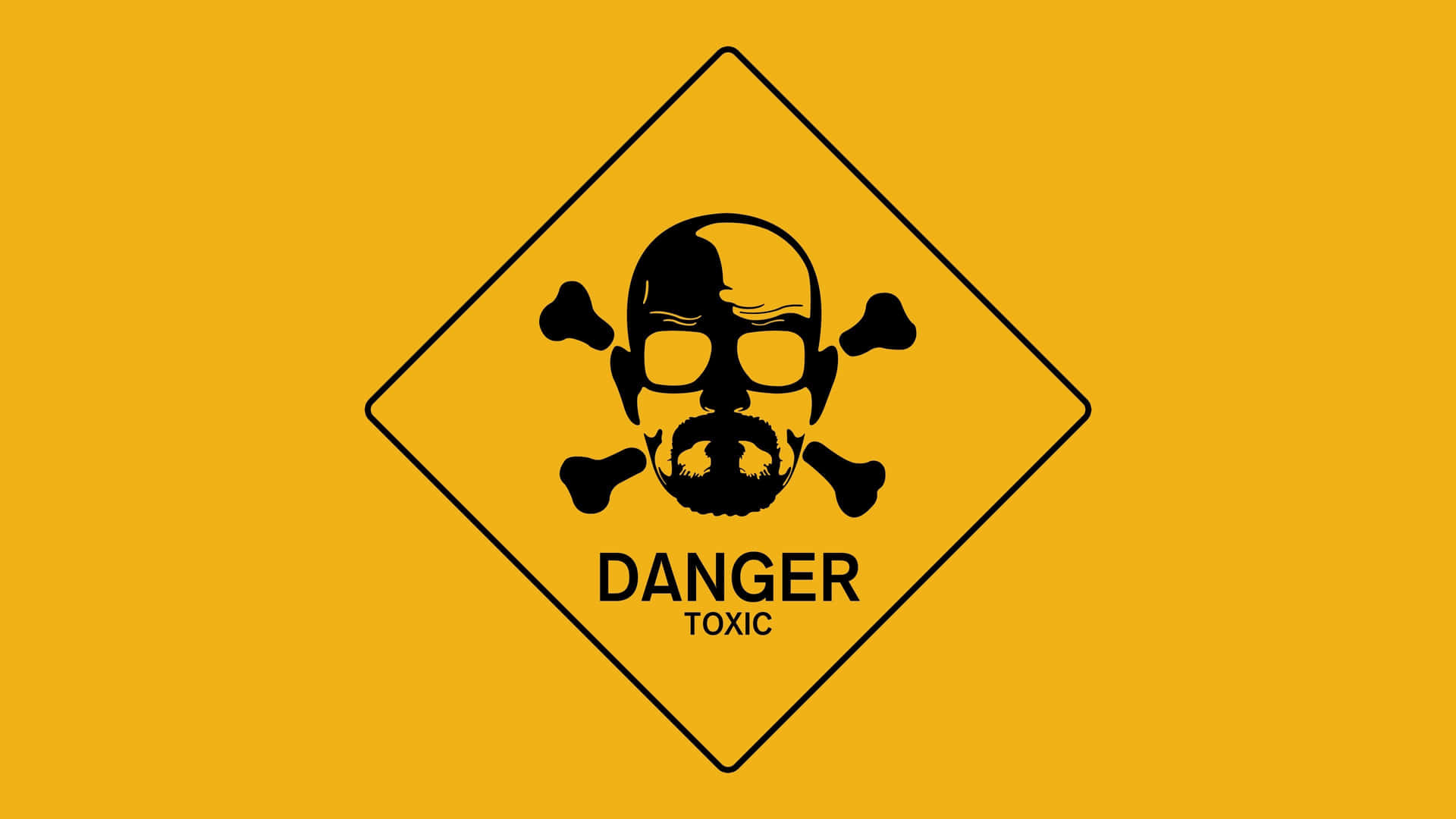 Iconic Toxic Warning Sign Wallpaper