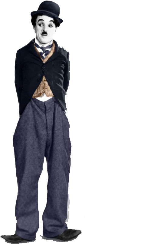 Iconic Tramp Character Costume PNG
