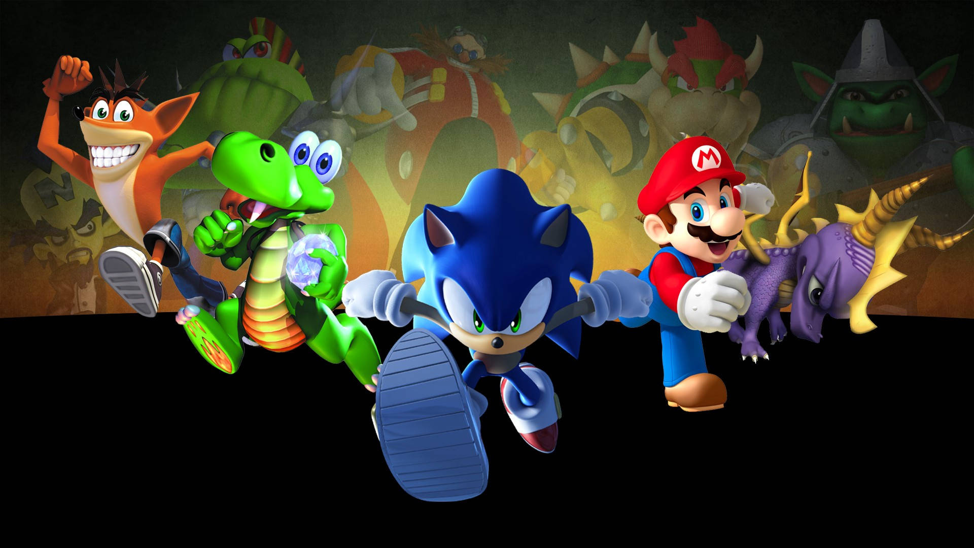 Iconic Video Game Characters Wallpaper