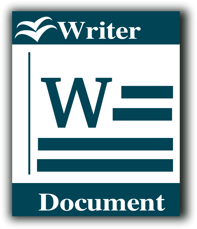 Iconic Writer Document Logo PNG