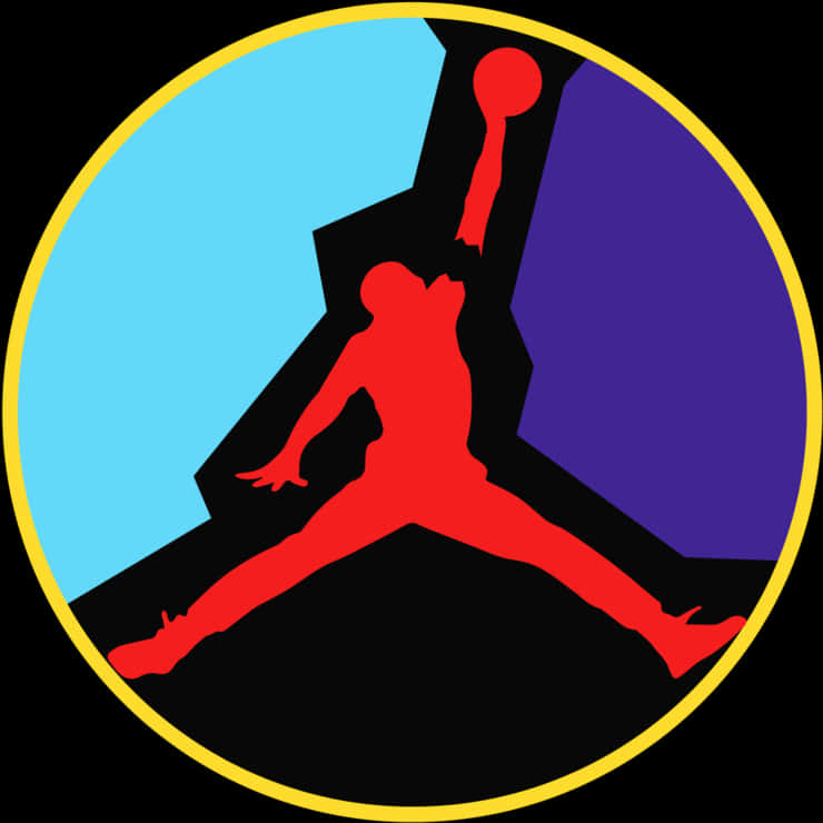 Iconic_ Basketball_ Silhouette_ Logo PNG