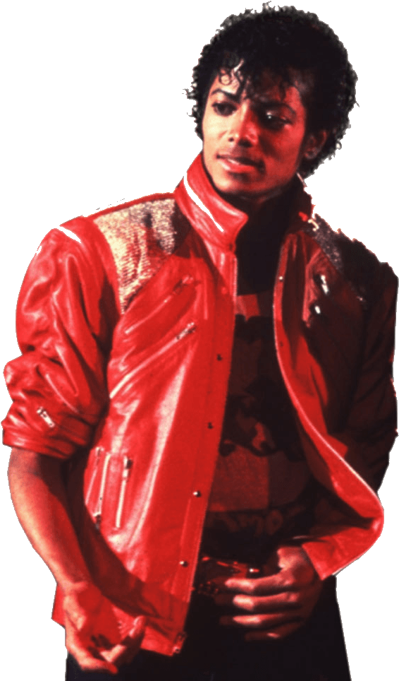 Iconic_ Red_ Jacket_ Pose PNG